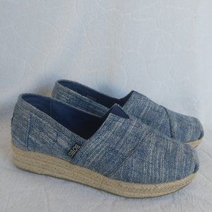 Skechers Bobs Highlights Sand Sparkle Women's Slip On Navy